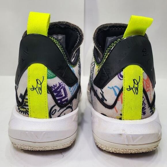 Nike Jordan Why Not Zer0.4 GS ‘Graffiti’ DD9659-007 Sneaker Shoes Boys Size 7Y - Picture 6 of 10